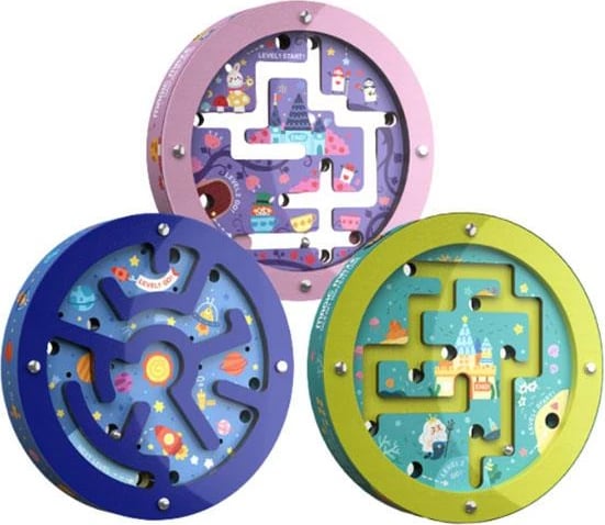 Labirint magnetik Mideer Wonderland, Ø11.2cm, për fëmijë mbi 3 vjeç