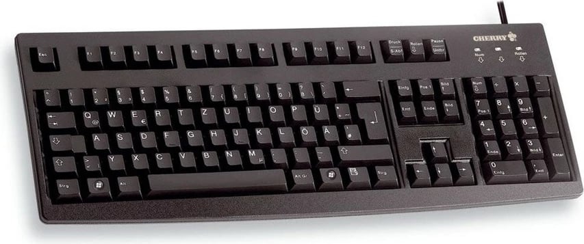 Tastierë Cherry G83-6105LUNGB-2 USB e zezë