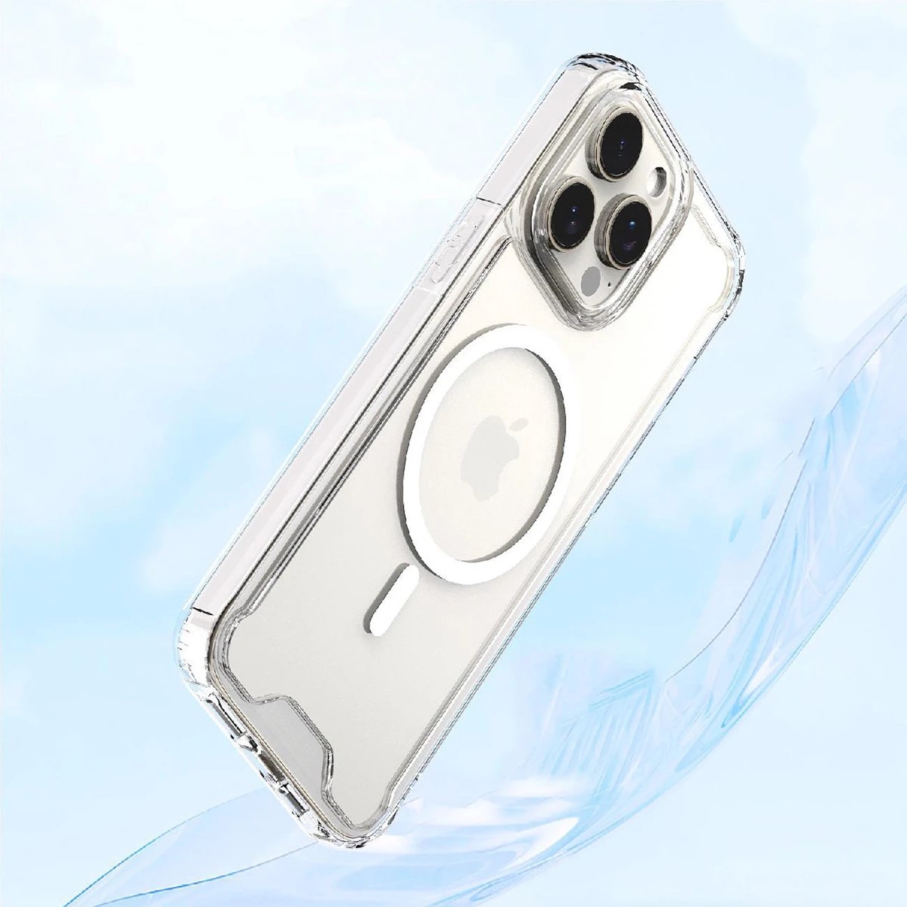 Mbështjellës Hurtel MagSafe Clear Corner Case për iPhone 16 Plus, transparent
