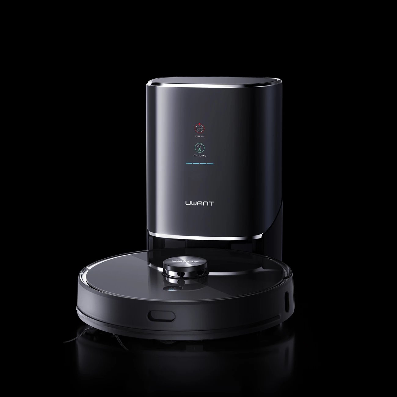 Robot pastrues UWANT U100 me mop, stacion mbushje/pastrimi, i zi