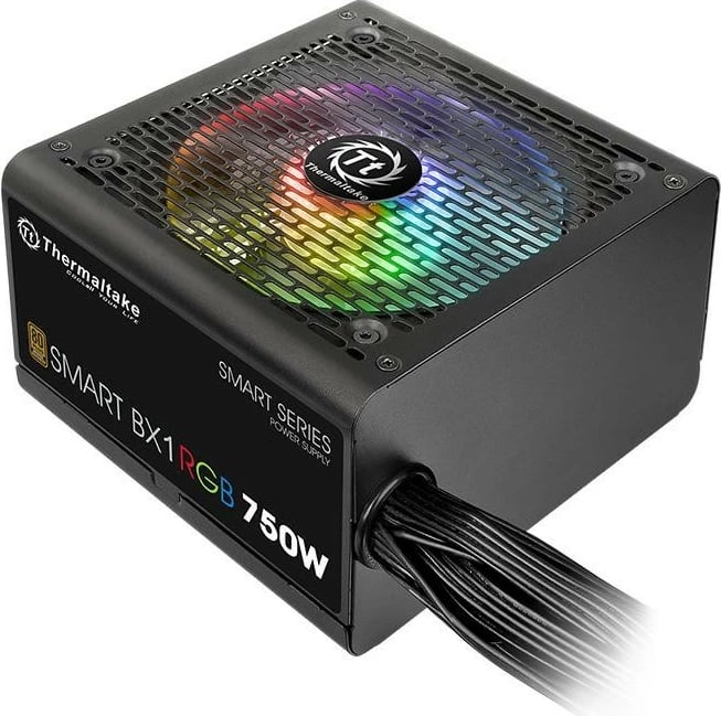 Kasë Thermaltake Smart BX1 RGB 750W, 80 PLUS Bronze, 4xPEG, 120mm, E zezë