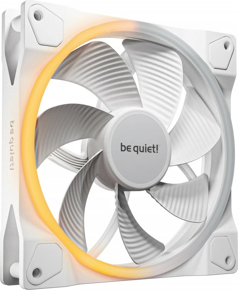 Ventilator kase Be quiet! Light Wings 140mm PWM Reverse, ARGB, i bardhë