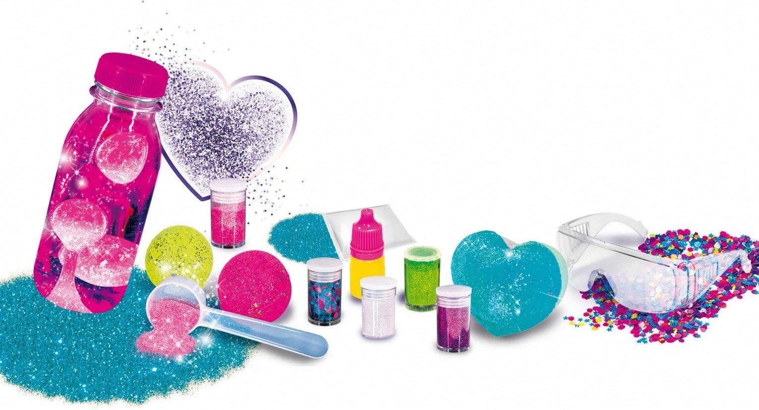Set eksperimental Im A Genius Manufaktura Glitter Lisciani për vajza, 8+ vjeç