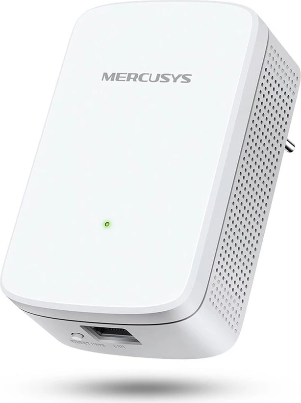 Repeater Wi-Fi Mercusys ME10, 300 Mbps, 1 portë LAN, i bardhë