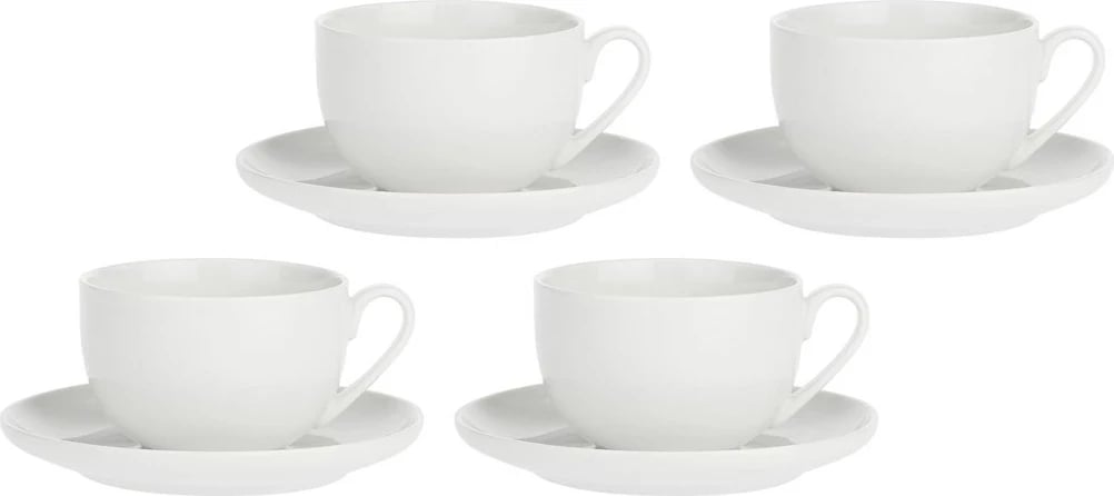 Set gotash me pjatë LA PORCELLANA BIANCA Corte, 250 ml, Bardhë