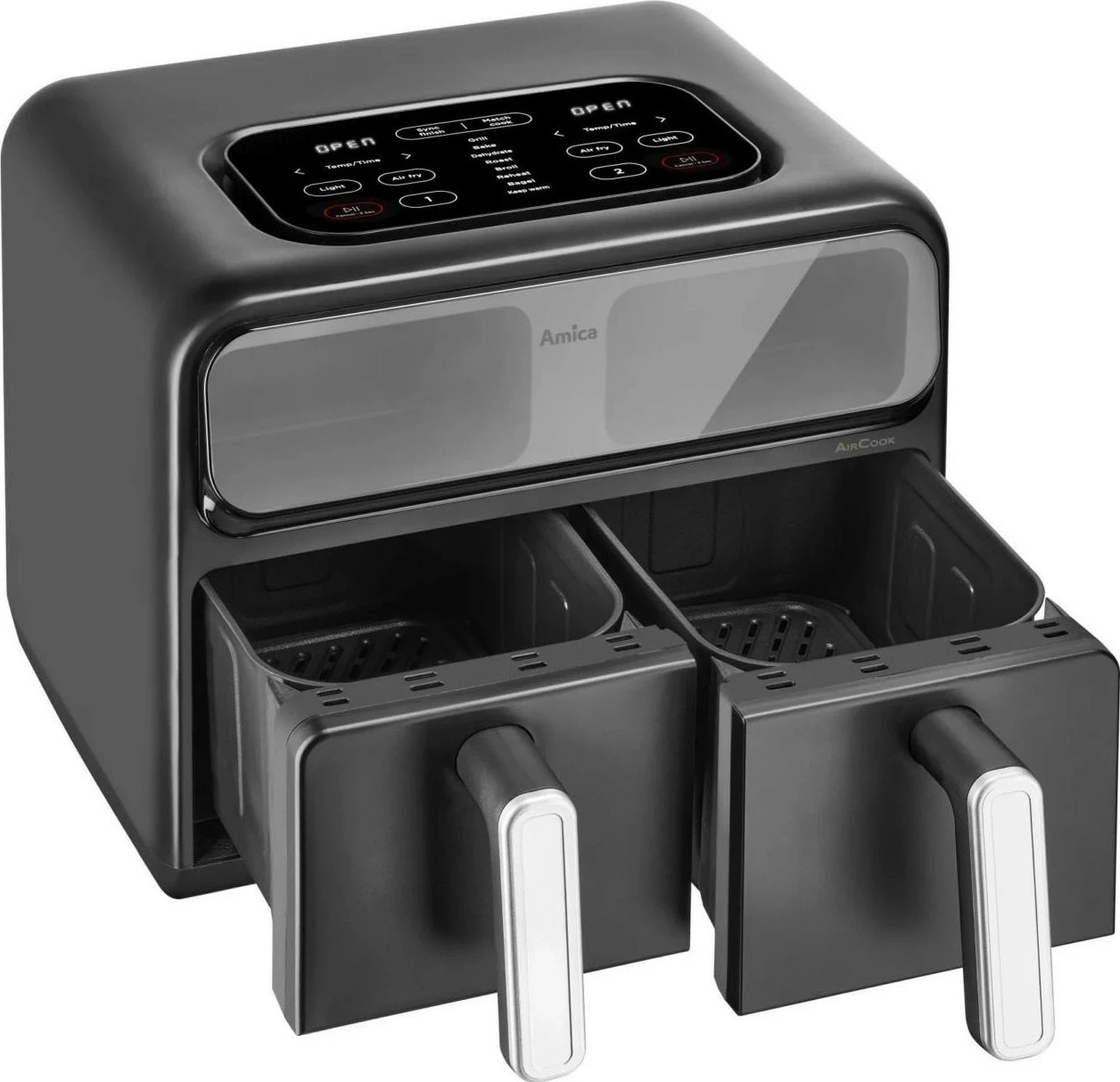 Fritezë ajri Amica AFM 7020, 8 litra, panel me prekje, e zezë