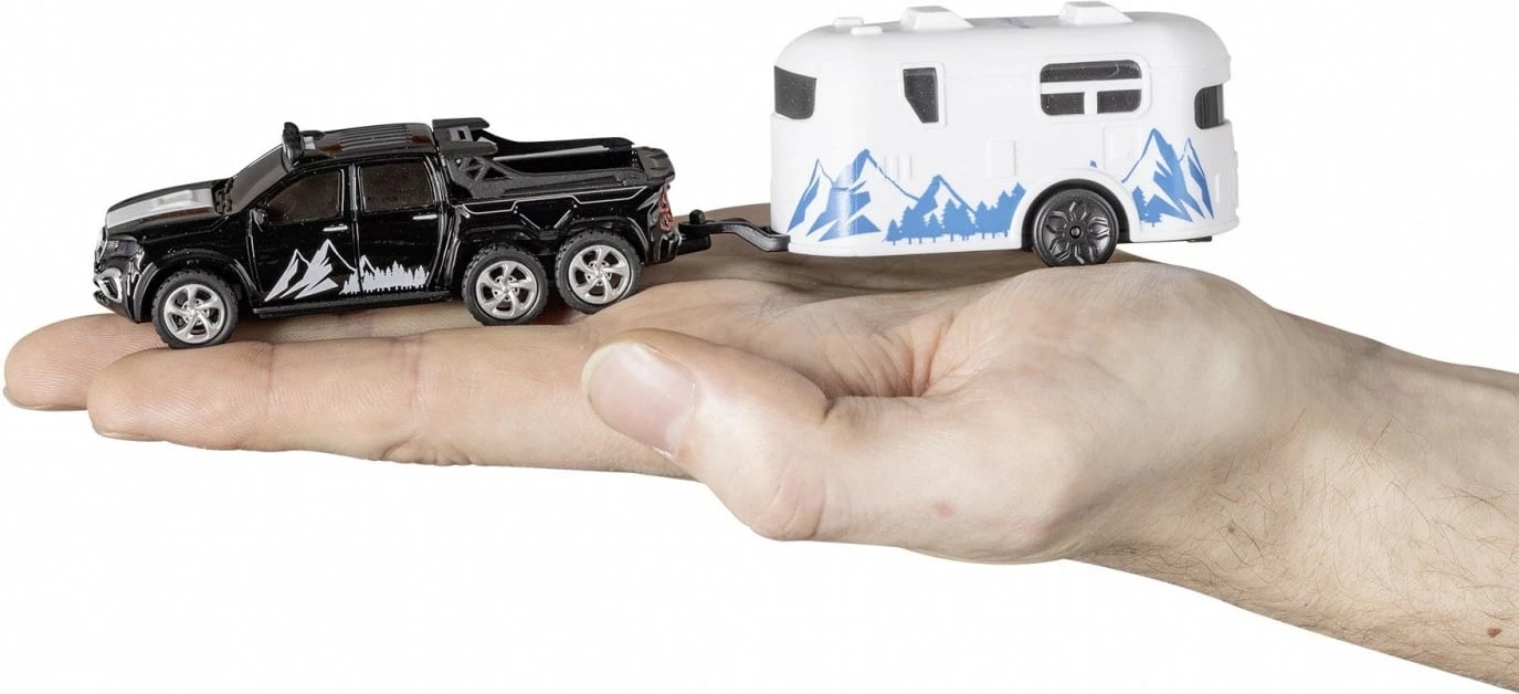 Makine lodër me telekomandë Revell RC 23566, Mini Camper, 1:64, e zezë dhe e bardhë, set