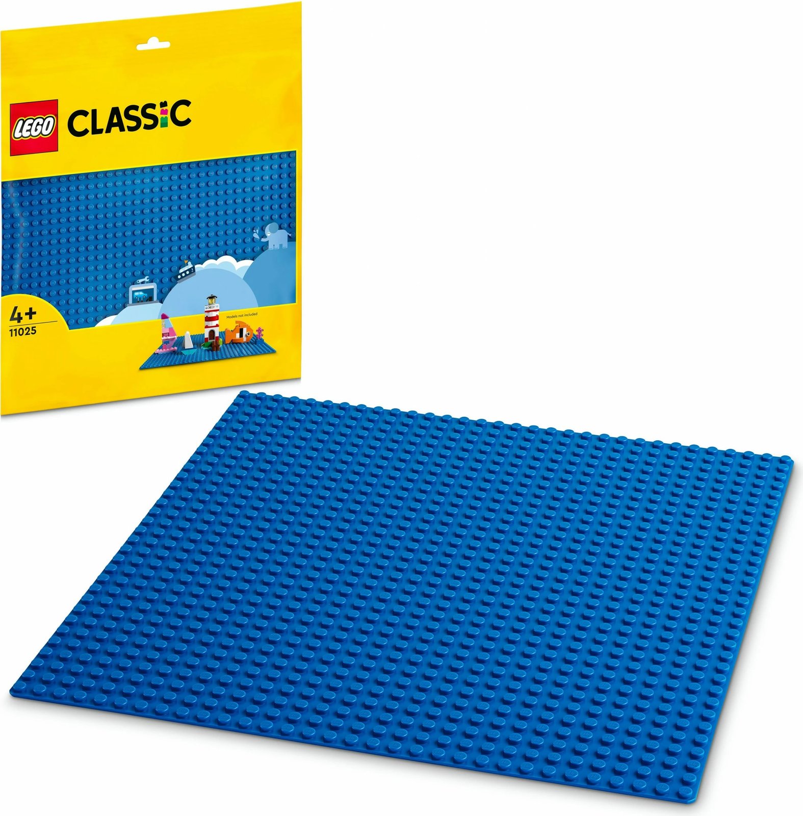 Set ndërtimi LEGO Classic Blue Baseplate, 11025, plastikë, shumëngjyrësh