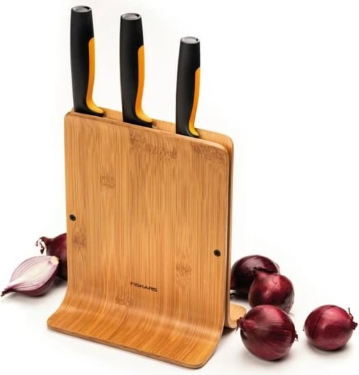 Bllok thikash Fiskars Functional Form 4 copë, Inoks