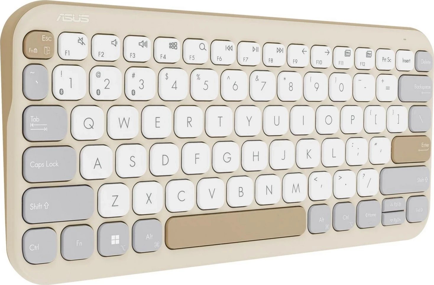 Tastierë Wireless Asus KW100, Bezhë