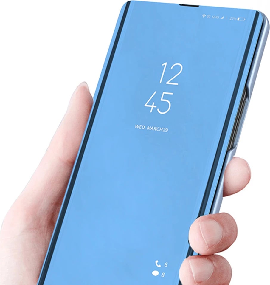 Mbështjellës Hurtel Clear View Case për Xiaomi Redmi Note 12 Pro / Poco X5 Pro 5G, me flap, i zi