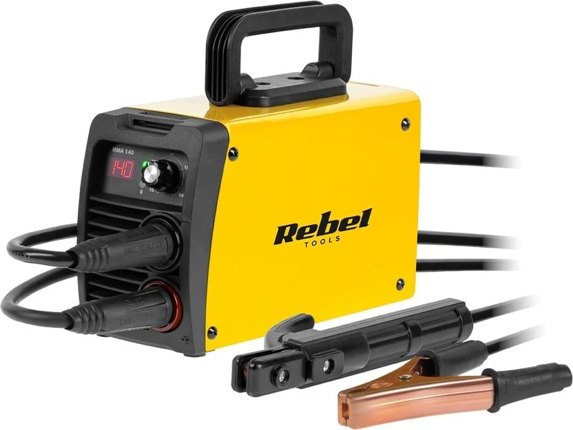 Makina saldimi Rebel MMA 10-140A, e verdhë