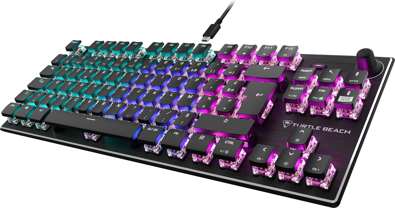 Tastierë mekanike Turtle Beach Vulcan TKL, RGB, QWERTZ, e zezë