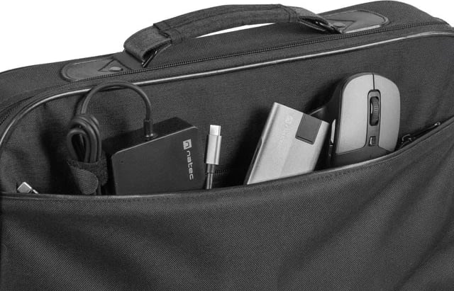 Çantë messenger NATEC Impala 2 për laptop 14.1", e zezë/gri