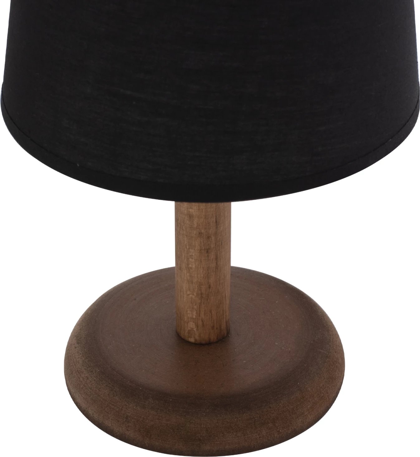 Llambë tavoline ngjyrë arre me kapak cilindrik të zi Φ15x34Hcm.FH7692.01