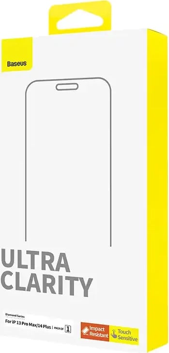 Mbrojtës ekrani xham i temperuar Baseus OS Diamond Series HD për iPhone 13 Pro Max/14 Plus, Transparent