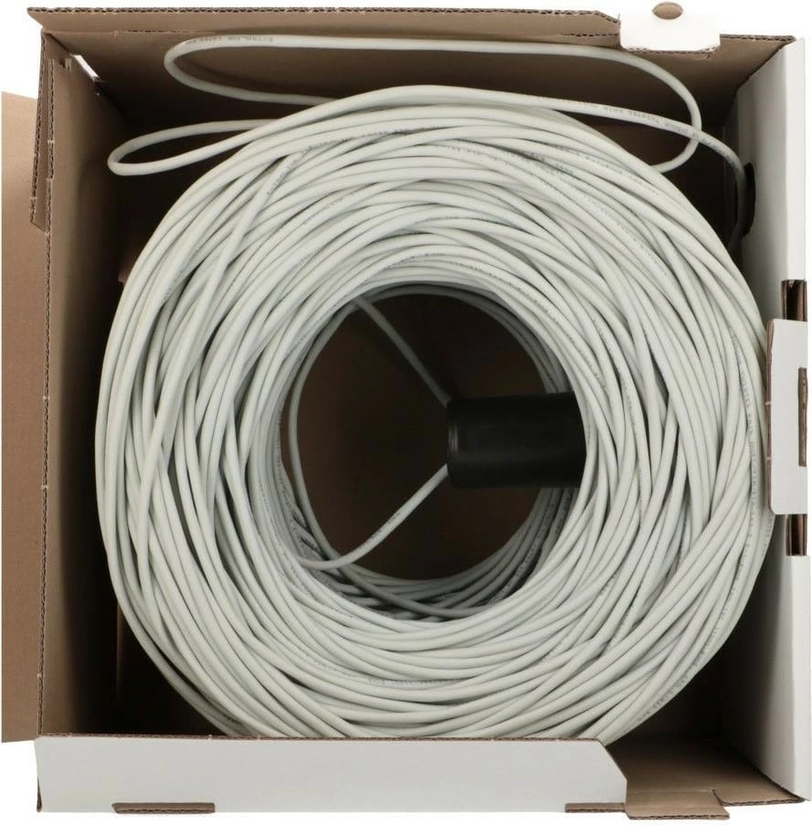Kabllo rrjeti Extralink CAT5E F/UTP, 305m, Gri