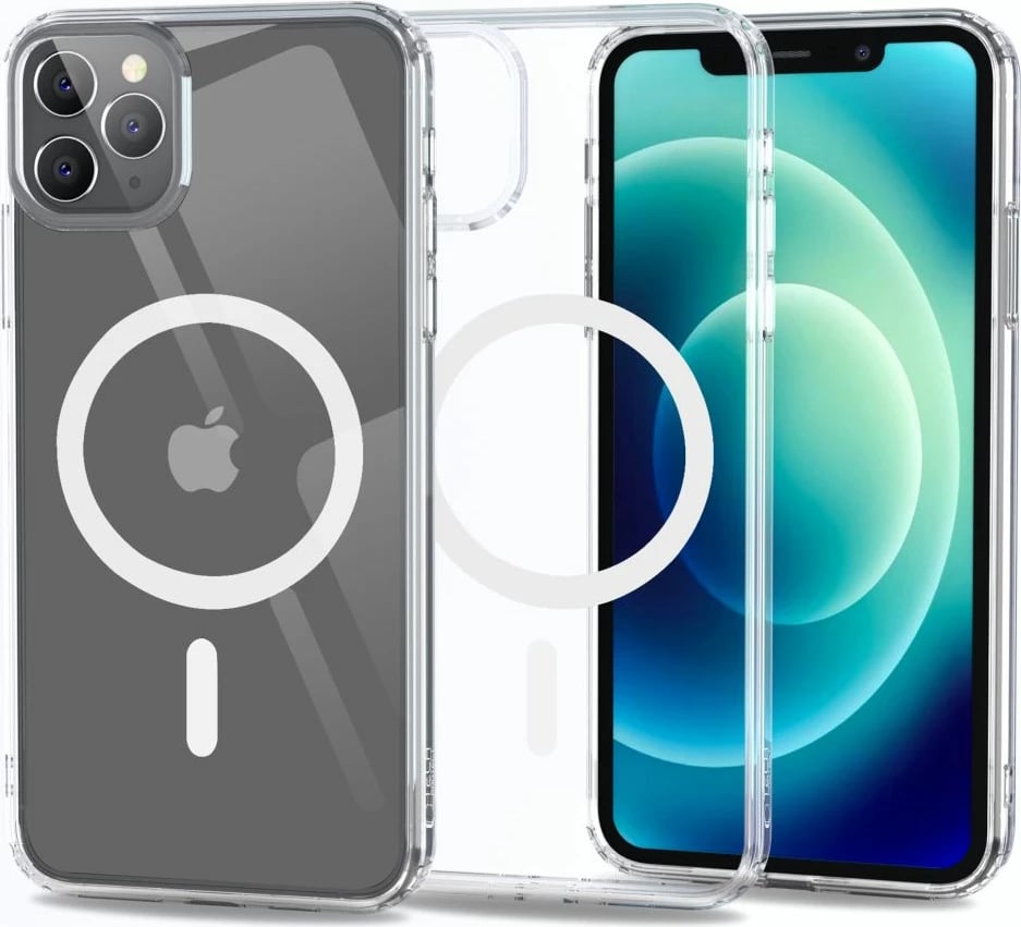 Mbështjellës Tech-Protect FlexAir Hybrid MagSafe për iPhone 12 Pro Max, Transparent