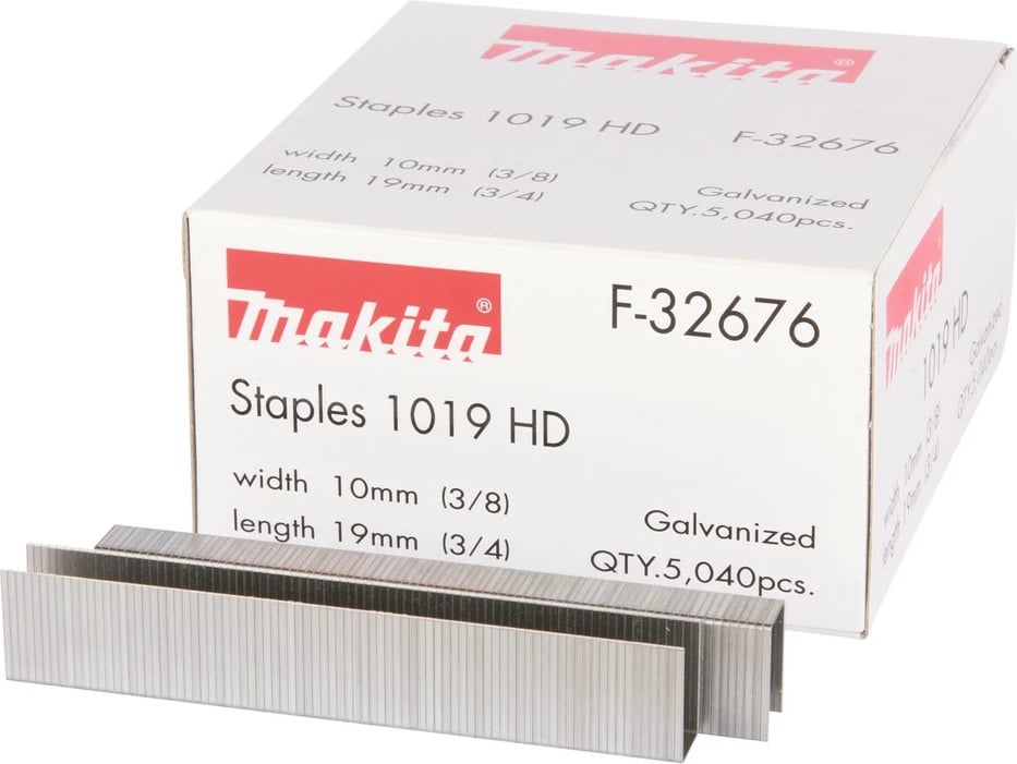 Kapëse Makita F-32676, 5040 copë, 10mm x 19mm, galvanizuara