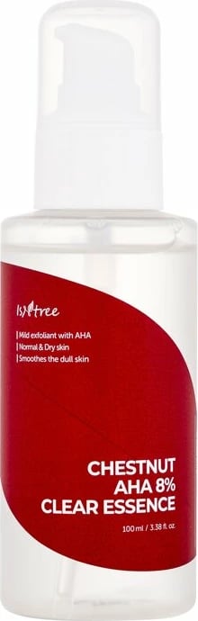 Esencë për fytyrë për femra Isntree Chestnut AHA 8% Clear Essence 100ml