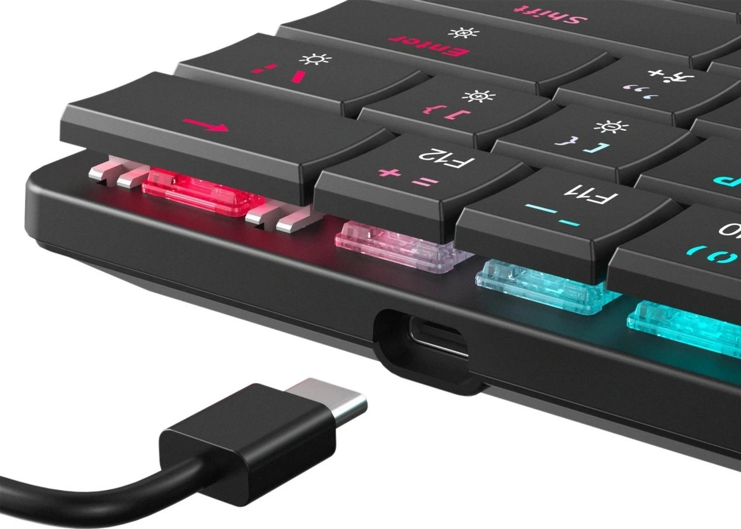 Tastierë gaming White Shark Nagamaki GK-006111, 60%, red switch, RGB, e zezë