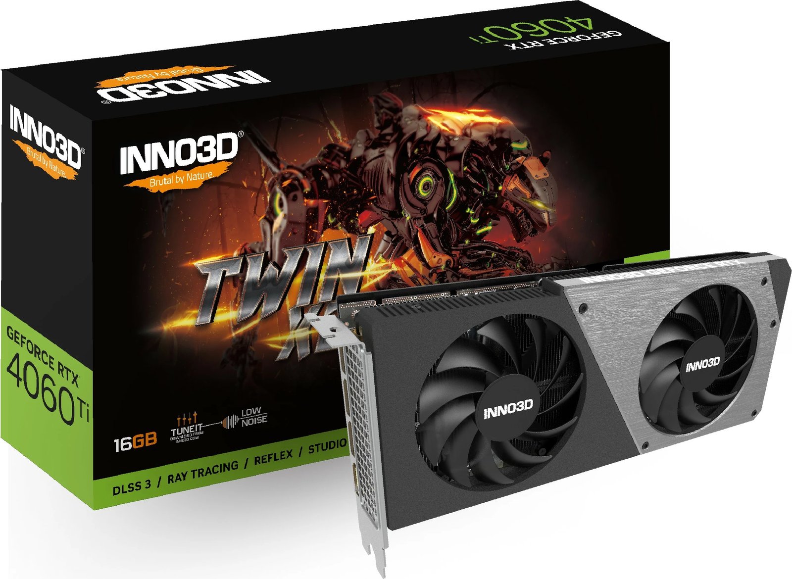 Kartelë grafike Inno3D GeForce RTX 4060 Ti, 16 GB, GDDR6, 128 bit, 7680 x 4320 pixels