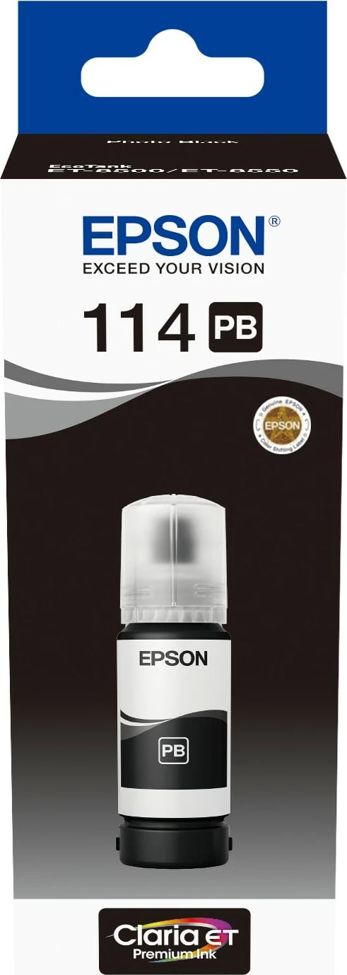 Toner Epson 114, EcoTank ET-8550 ET-8500, 70 ml, e zezë foto
