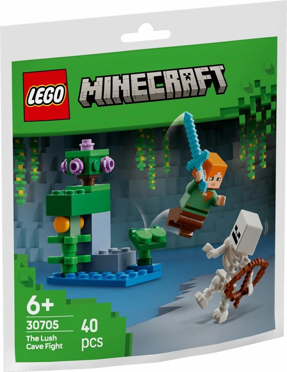 Set LEGO Minecraft 30705 Fight in the Lush Cave, 40 pjesë