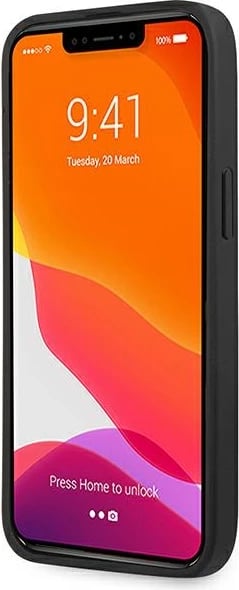 Mbështjellës Mercedes AMG AMHCP14XDOLBK për iPhone 14 Pro Max 6.7", lëkurë, i zi