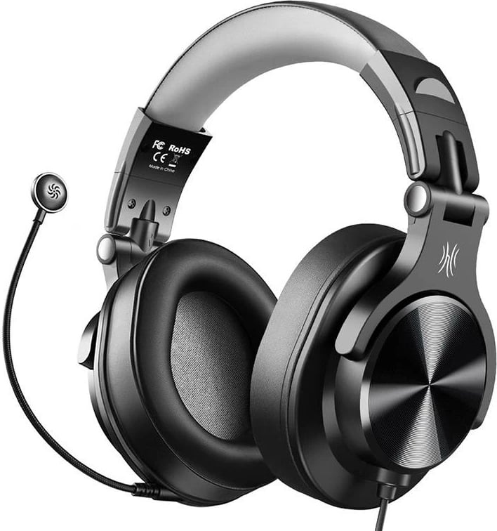 Kufje me tela OneOdio A71D, on-ear, mikrofon i shkëputshëm, e zezë