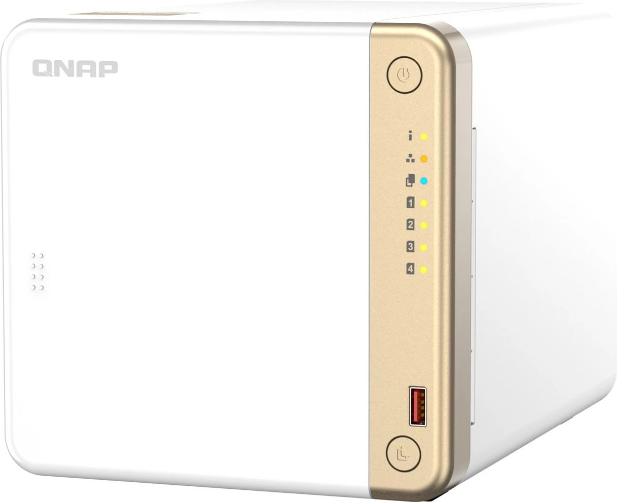 Kasë NAS QNAP TS-462-4G, Intel Celeron N4505, 4 GB RAM DDR4, Tower, Bardhë