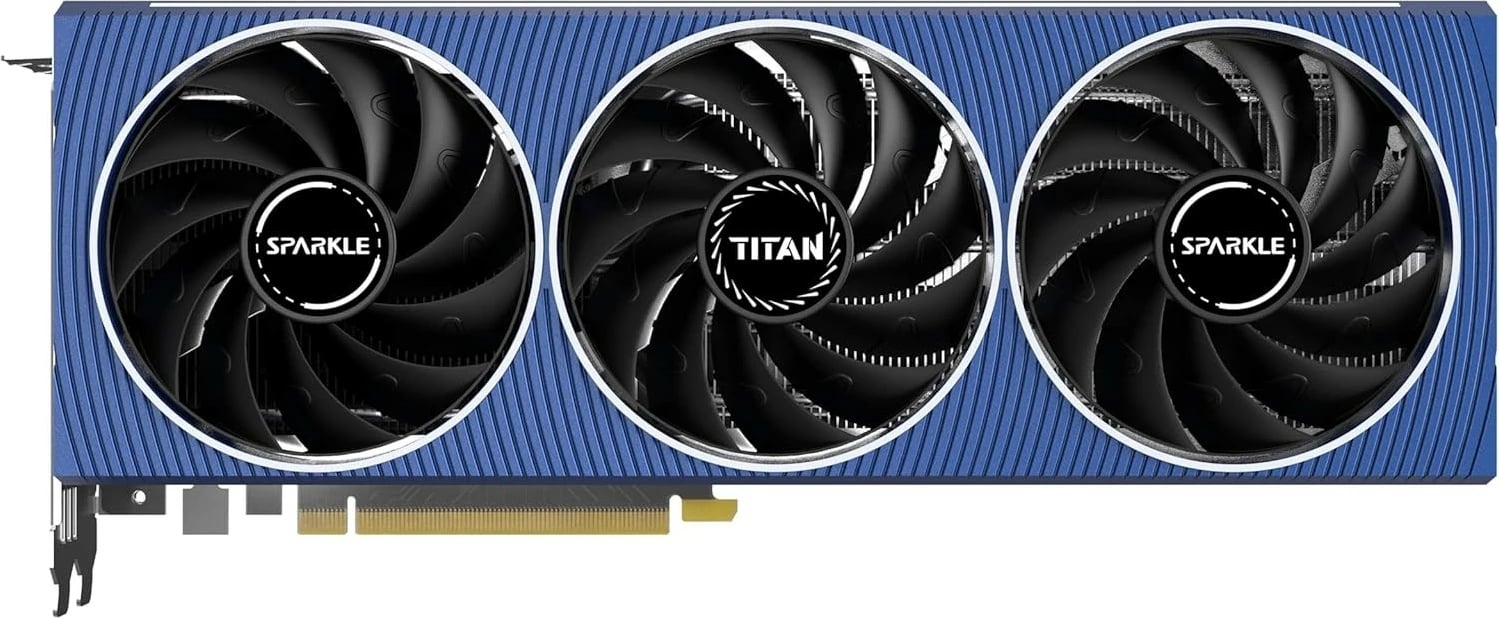 Kartelë grafike Sparkle Intel Arc A750 TITAN OC Edition, 8 GB, PCI Express 4.0, e zezë/kaltër