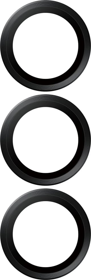 Mbrojtës lente PanzerGlass Hoops për Samsung Galaxy S25, Xham i temperuar, Zi