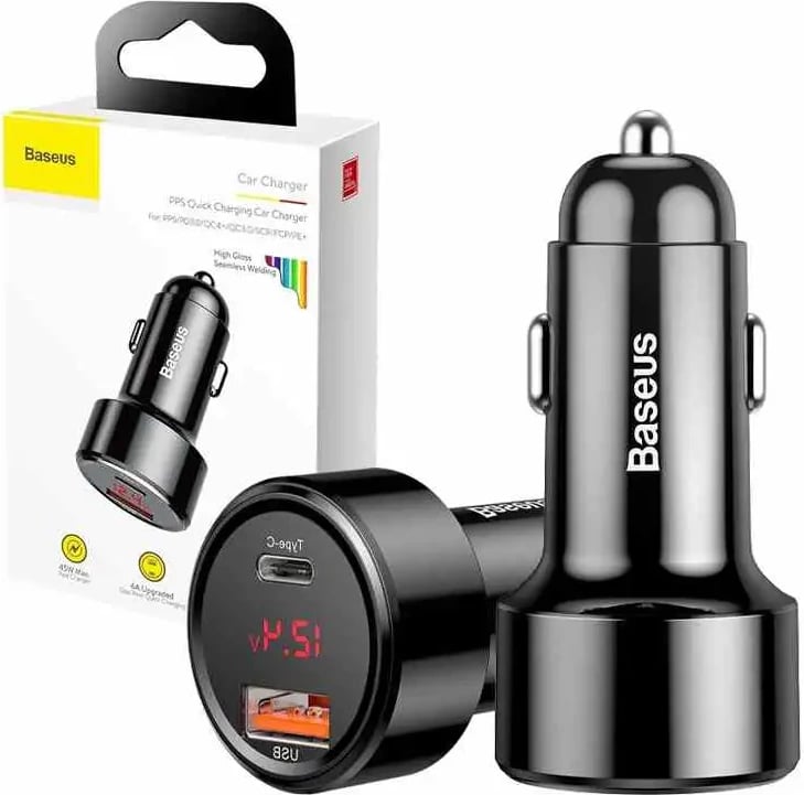 Karikues makine Baseus Magic Series Dual PPS, 45W, USB-A/USB-C, i zi