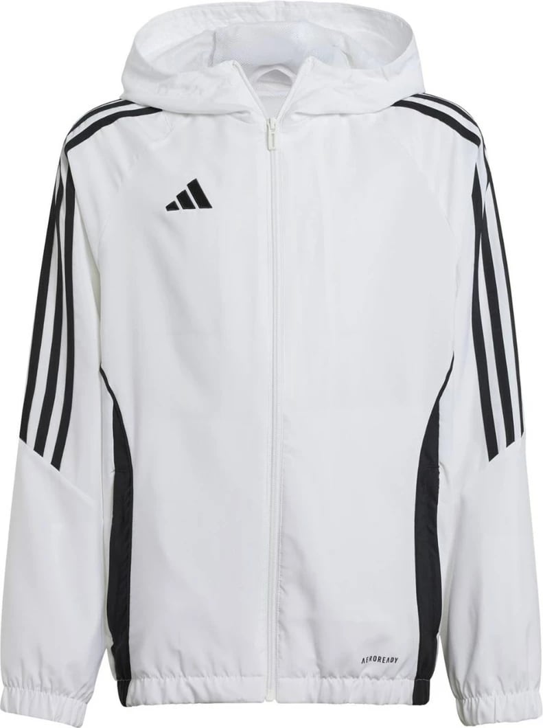 Xhaketë adidas Tiro 24 për fëmijë, e bardhë, 152cm