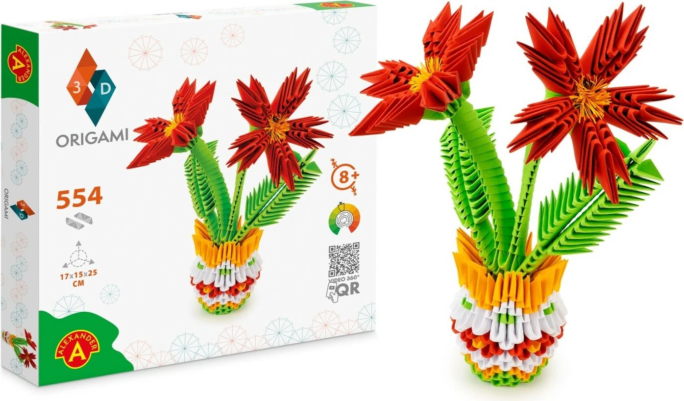 Set origami 3D Alexander 25538, lule, shumëngjyrëshe
