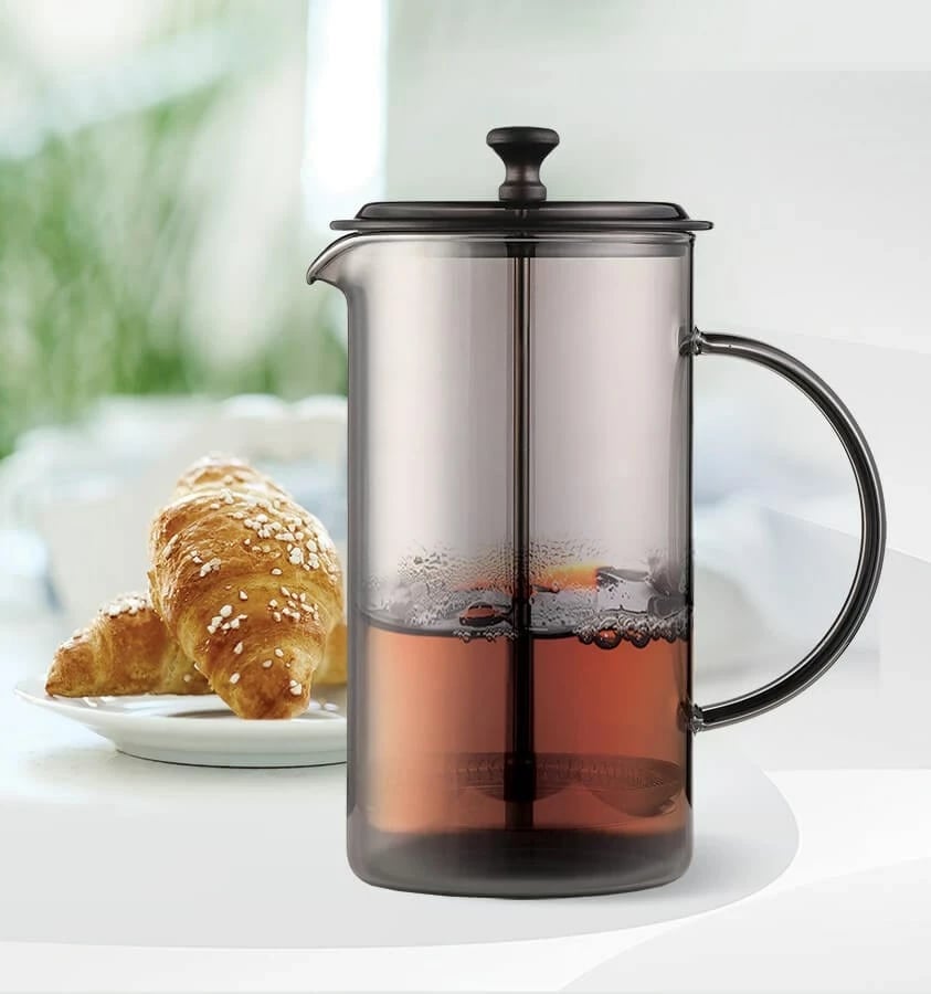 French press Maestro MR-1861-600, 600 ml, e zezë