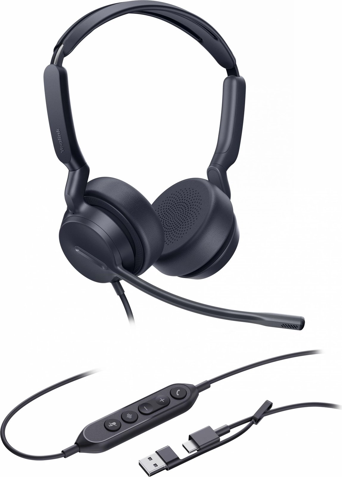 Kufje Yealink UH42 Dual UC, USB-C/A, me mikrofon, e zezë
