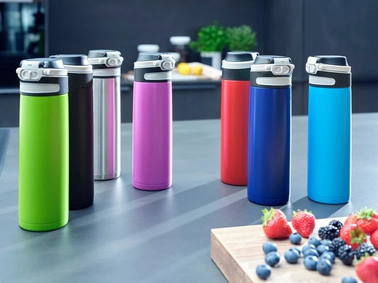 Termos udhëtimi LEIFHEIT 3273, 600 ml, e kuqe/zezë