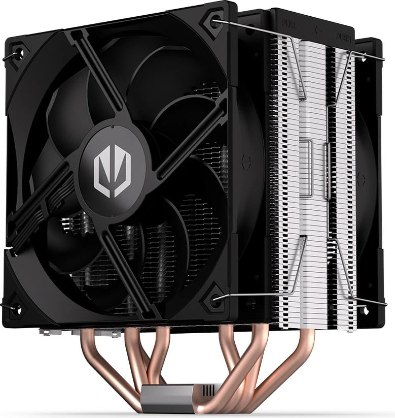 Ftohës procesori Endorfy Fera 5 Dual Fan, EY3A006, 2 ventilatorë, 12 cm, për socket Intel/AMD, i zi