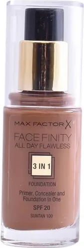 Fondatinë Max Factor Facefinity 3 in 1 unisex Suntan 100 30ml
