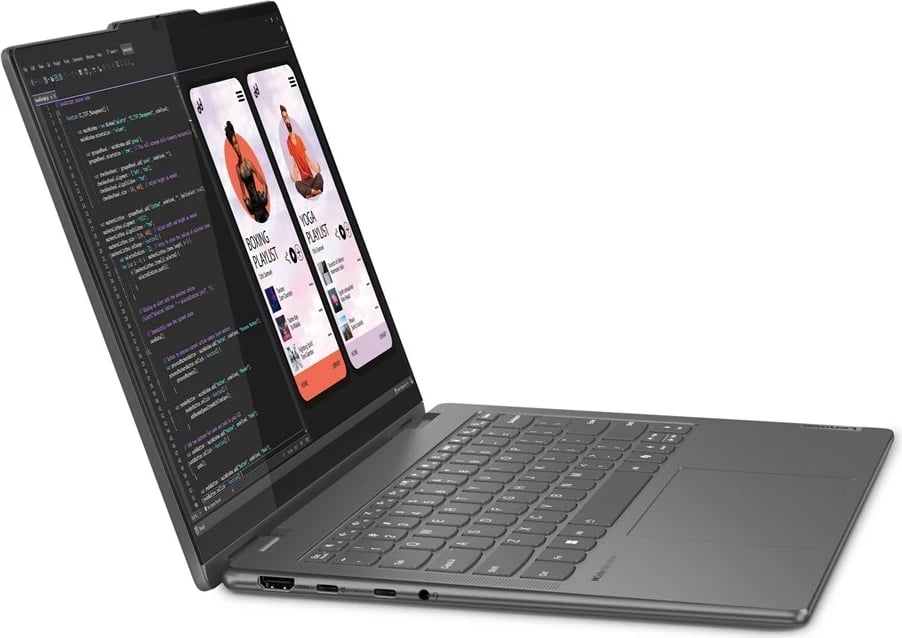 Laptop hibrid Lenovo Yoga 7 14AHP9, AMD Ryzen 5, 16 GB RAM, 512 GB SSD, Gri