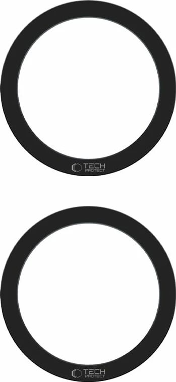 Set unazash MagSafe Tech-Protect MMP-110 2in1 për mbështjellës celulari, e zezë, 2 copë