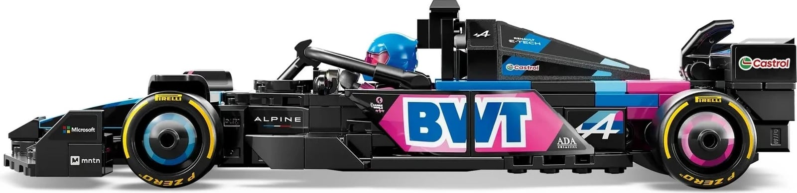 Set LEGO Speed Champions BWT Alpine F1 Team A524, 258 pjesë, me minifigurë, për fëmijë 10+