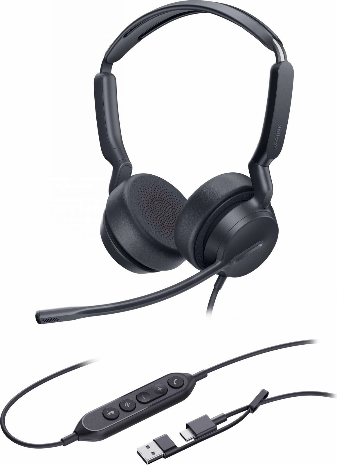 Kufje Yealink UH42 Dual UC, USB-C/A, me mikrofon, e zezë