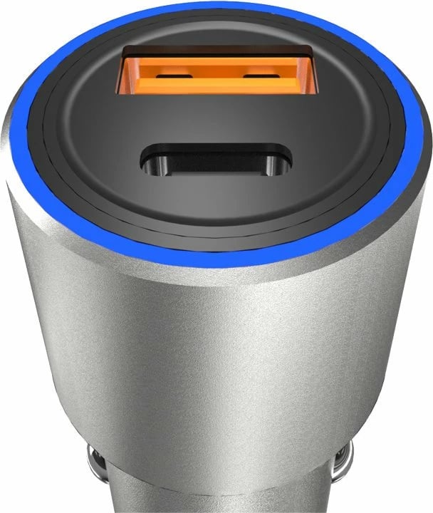 Karikues veture Dudao R4PQ, 22.5W, 2 porta USB-A/USB-C, Gri