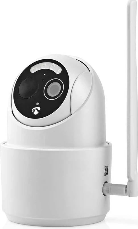 Kamerë sigurie IP dome nedis SIMCBO50WT, 2MP, 4G, Wireless, me panel diellor, E bardhë