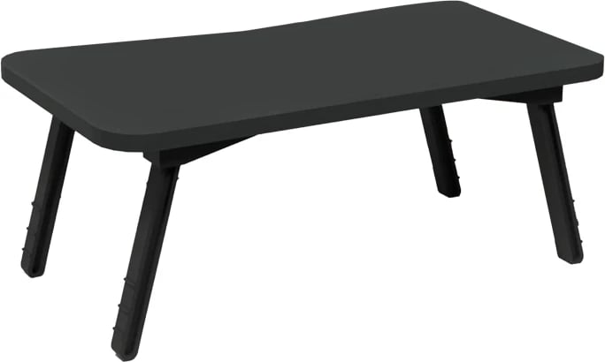 Mbajtëse laptopi Rahe, melaminë anthracite-metal i zi, 60x35x23cm