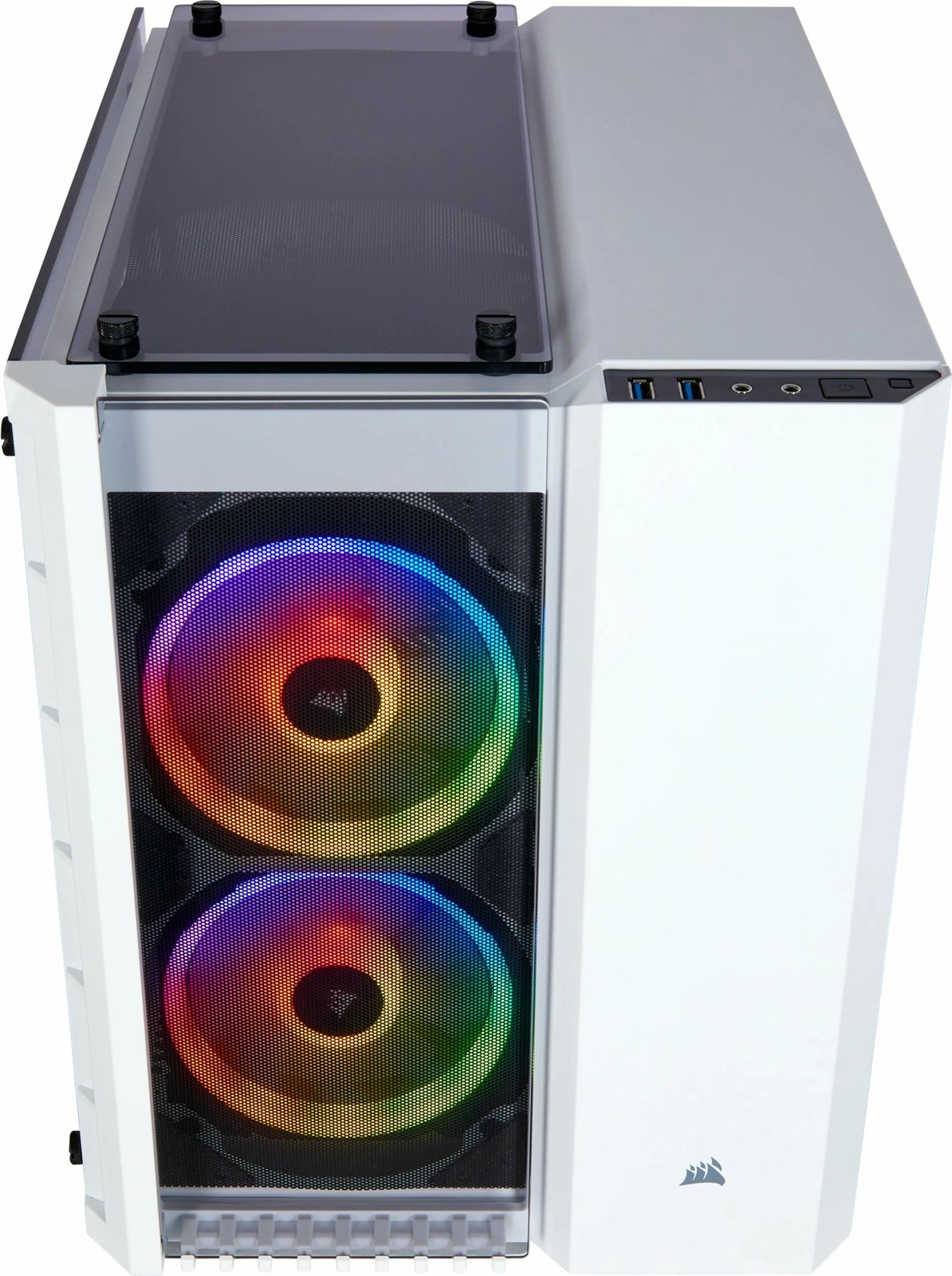 Kasë Corsair Crystal 280X, micro ATX, xham i temperuar, e bardhë