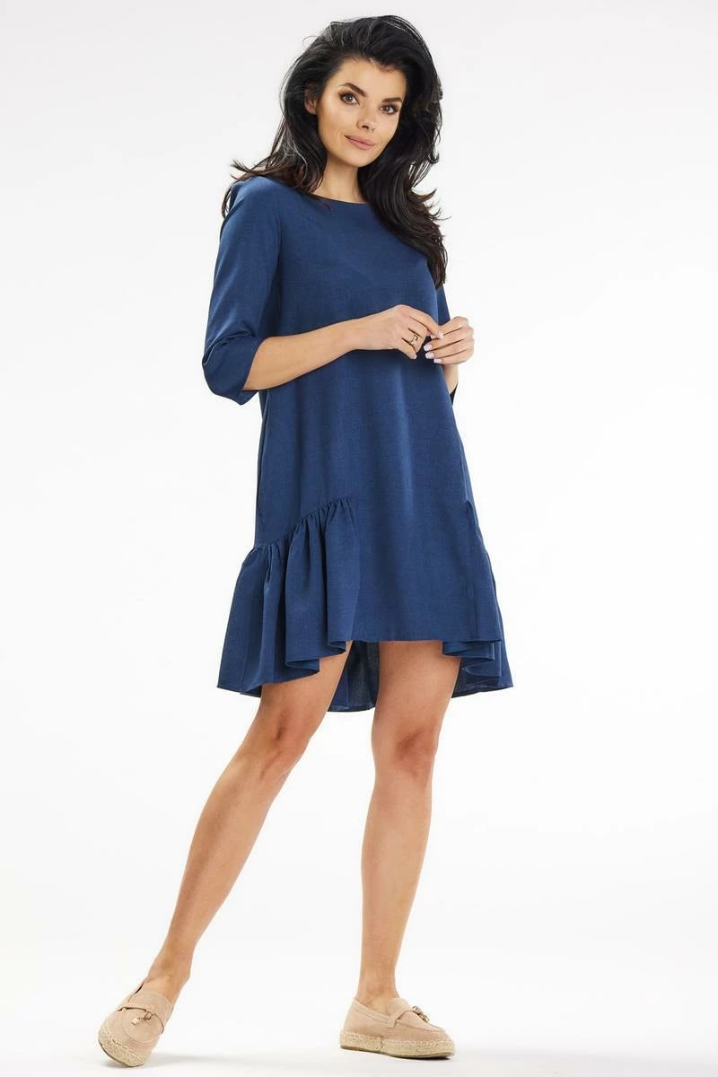 Fustan awama 195859, navy blue